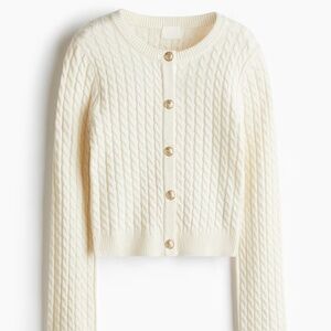 NWT Classic Cable Knit Cardigan from H&M